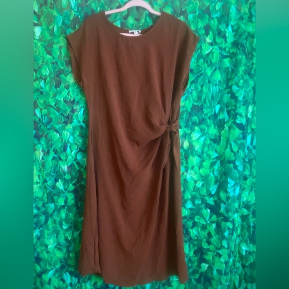 Dresses & Skirts - Curvy Size - New Brown Dress With Side Tie